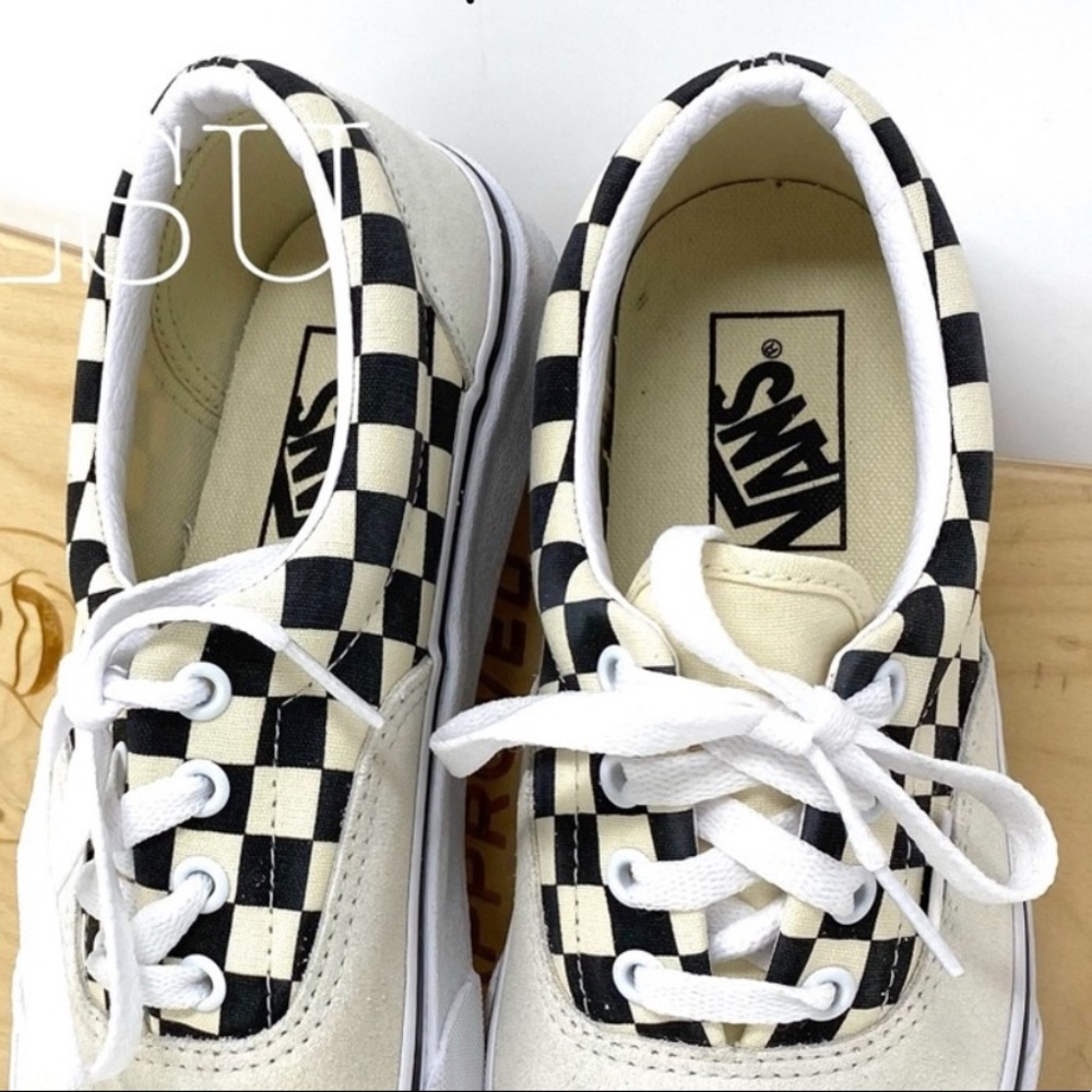 VANS Era Primary Checker Men’s Sneakers Suede - Picture 8 of 9